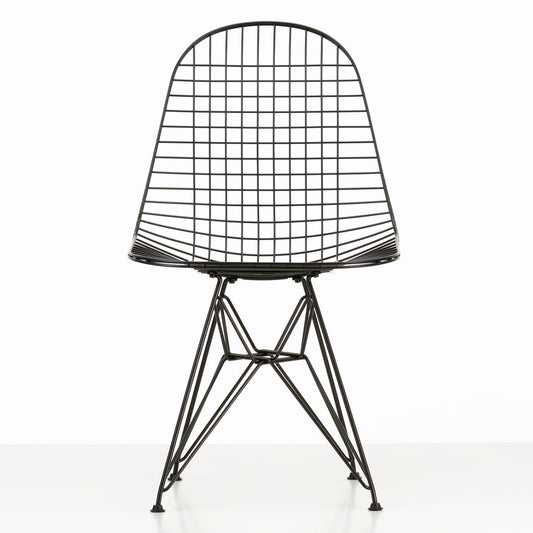 DKR Eames Wire Chair | Dark Powder Coat Frame with Felt Glides