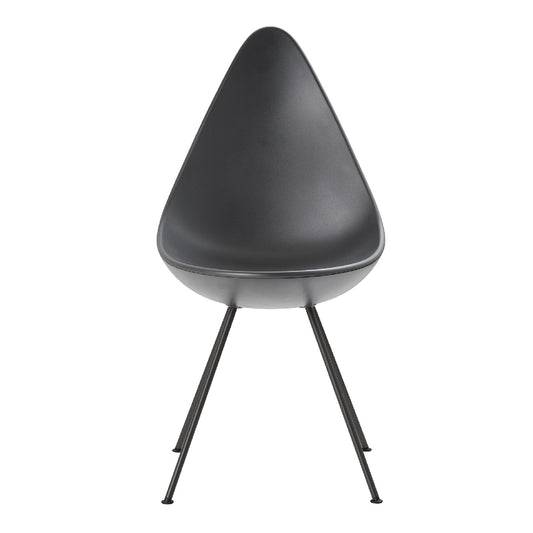 Drop Chair - Plastic | Black Plastic Seat