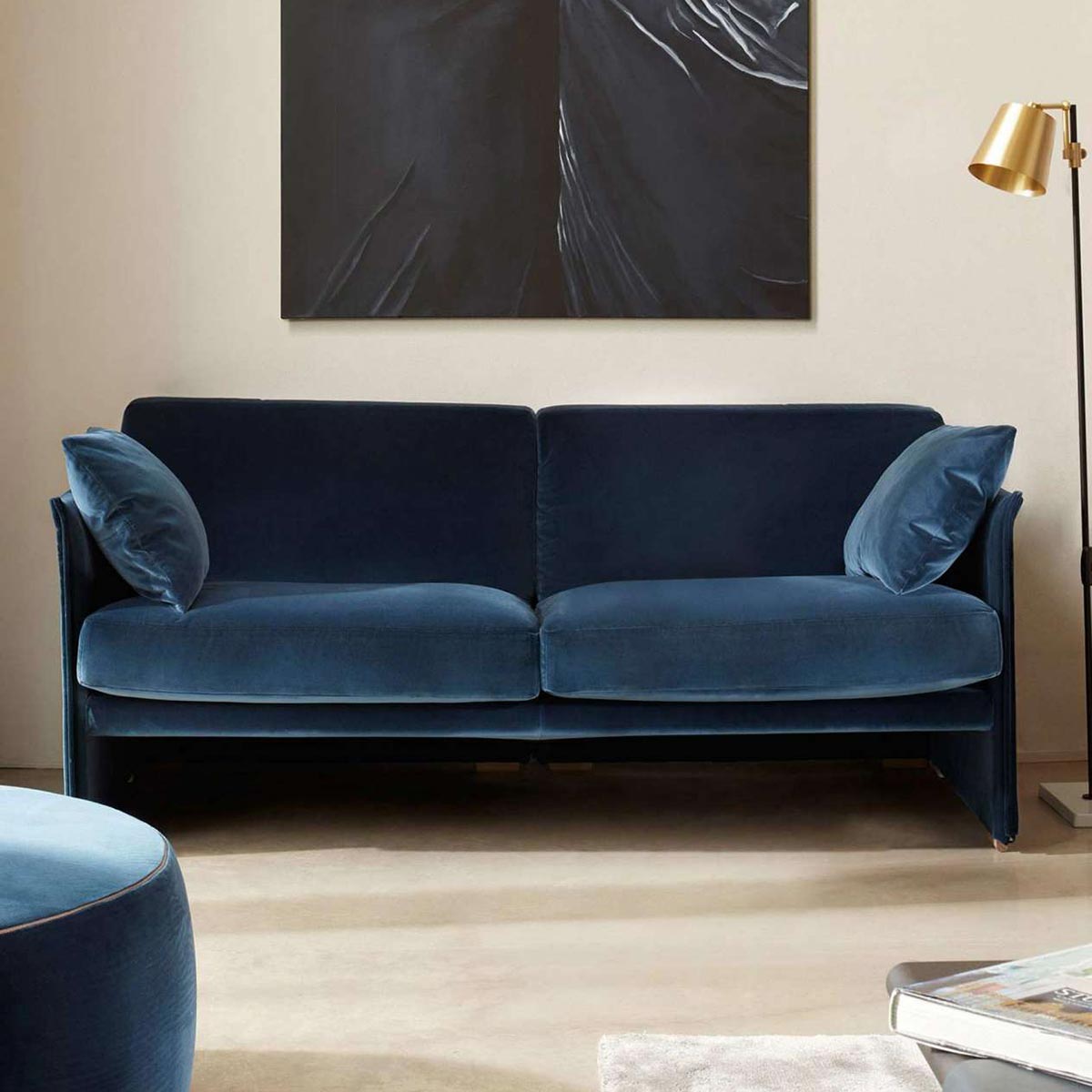 Duc Duc 2 Seat Sofa | Lincoln 13L588 Anthracite