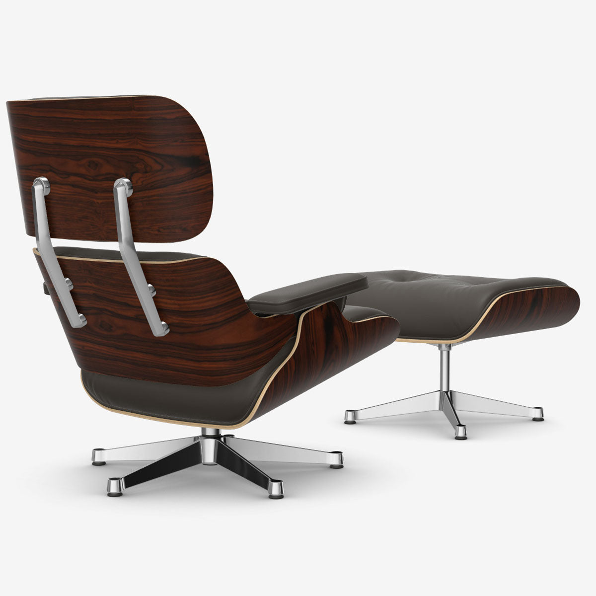 Eames Lounge Chair & Ottoman | Brown Premium F Leather Santos Palisander Shell