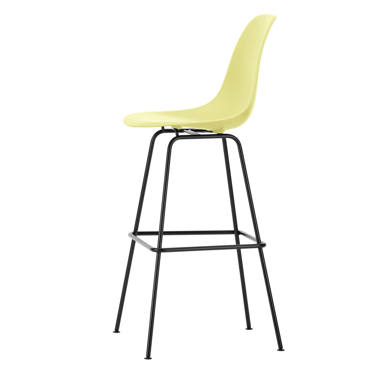 Eames Plastic Stool High | Polypropylene Seat Shell in Citron
