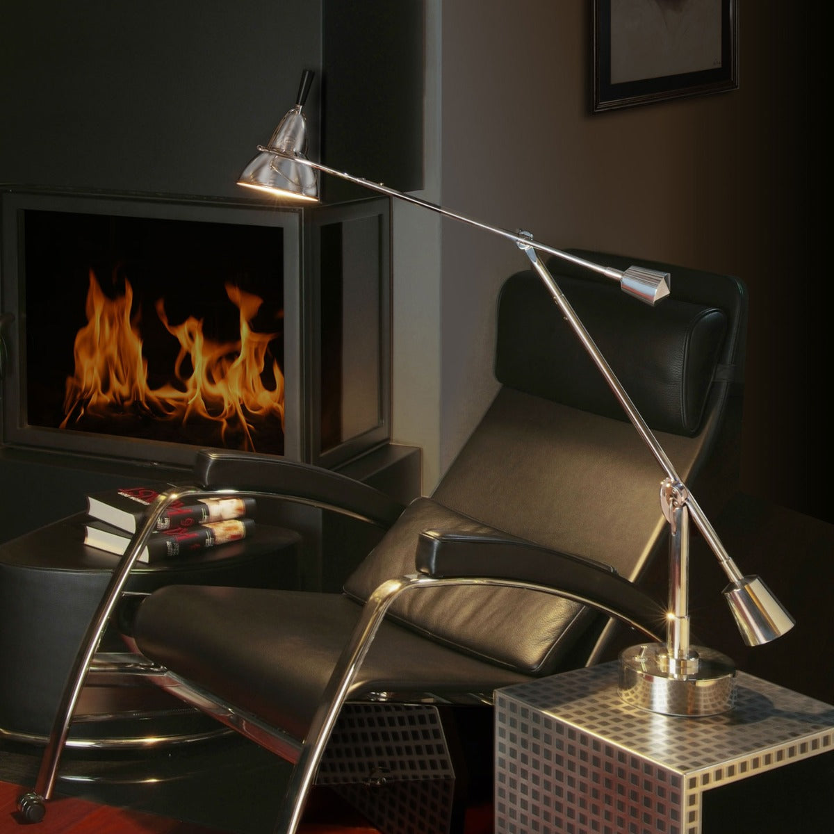 Buquet EB27 Table Lamp | Nickel Plated Metal
