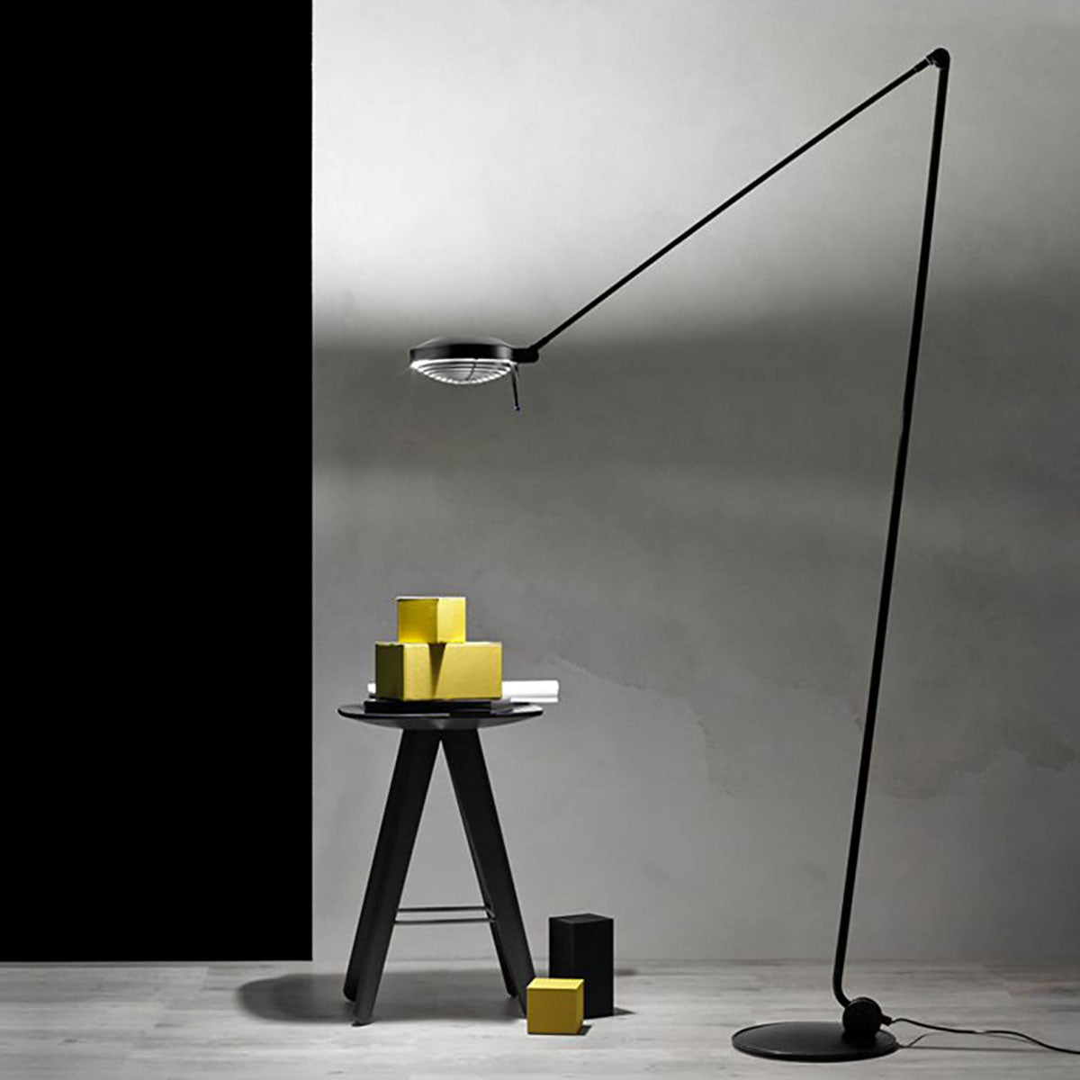 Elle LED Floor Lamp | Black Soft Touch Finish