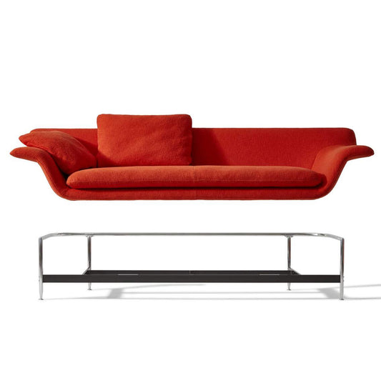 Esosoft 3 Seat High Back Sofa | Linus 13L303 Petroleum Fabric