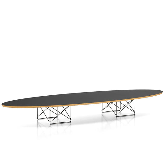 Eames ETR Elliptical Table | Black Laminated Plywood Top