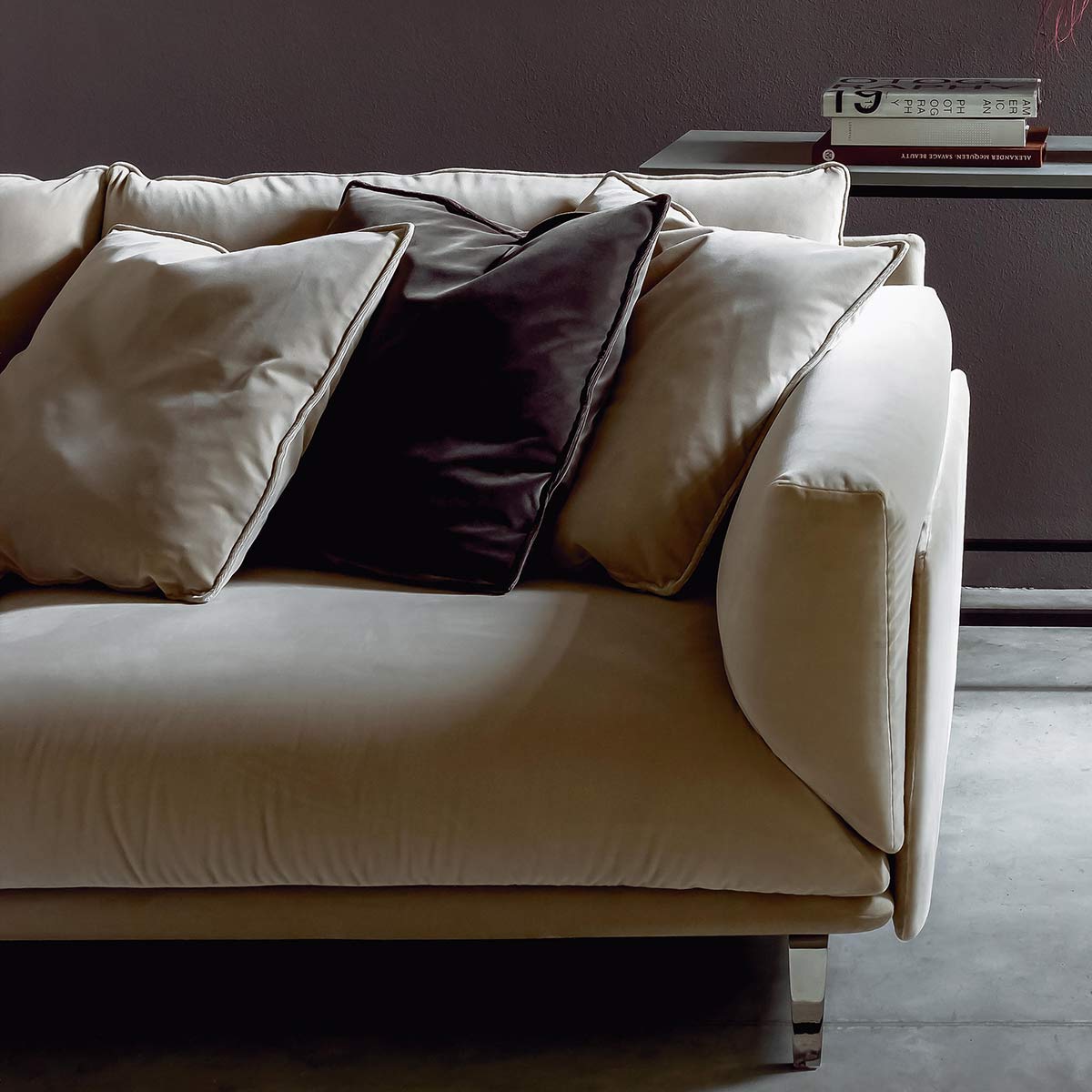 Faubourg 2 Seat Large Sofa | Stone Etoile 25 Fabric