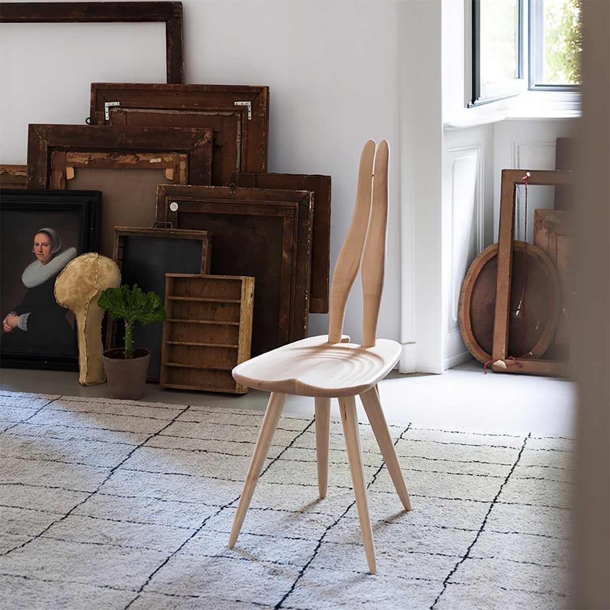 Fenis Dining Chair | Natural Maple Wood