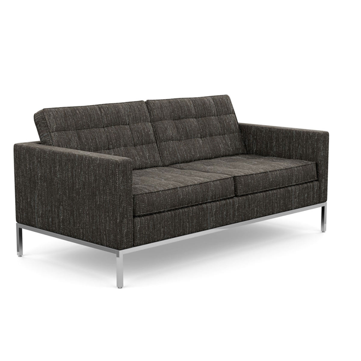 Florence Knoll 2 Seat Sofa | Ash Grey Rivington Fabric