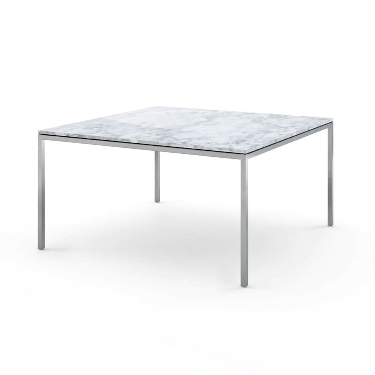 Sale Florence Knoll Sq Table | White Arabescato Marble Top
