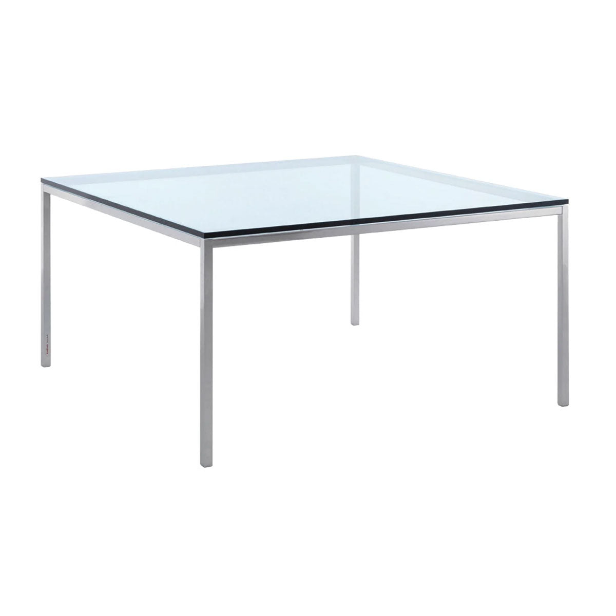 Florence Knoll Dining Table | Clear Glass Top