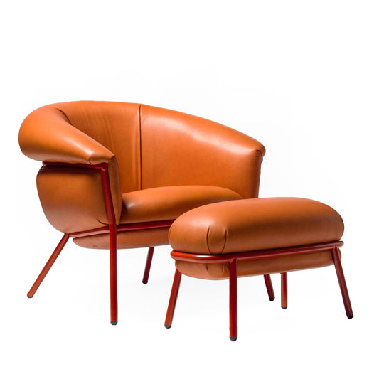 Grasso Armchair | Aged Camel V18 Vintage Leather