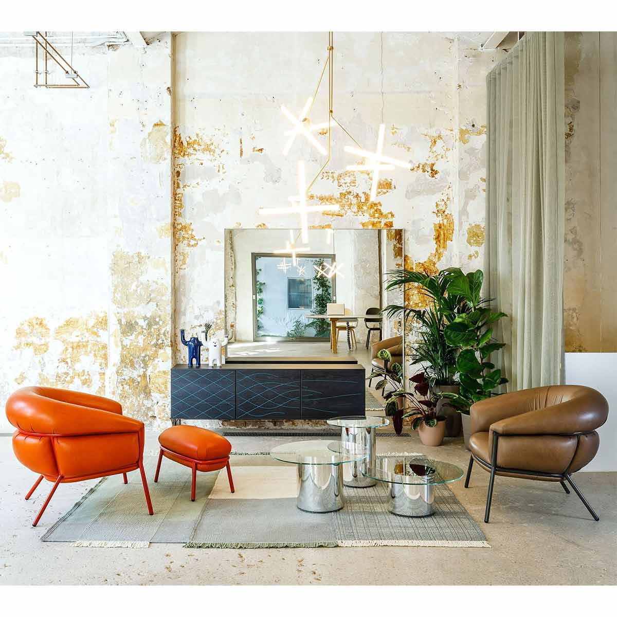 Grasso Armchair | Aged Camel V18 Vintage Leather