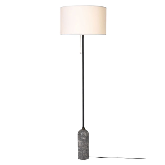 Gravity Floor Lamp | Grey Emperador Marble