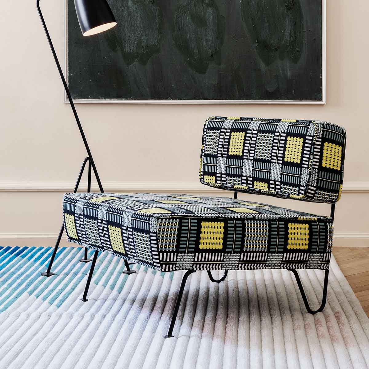 GT Lounge Chair | Mid Blue 733 Vidar Fabric