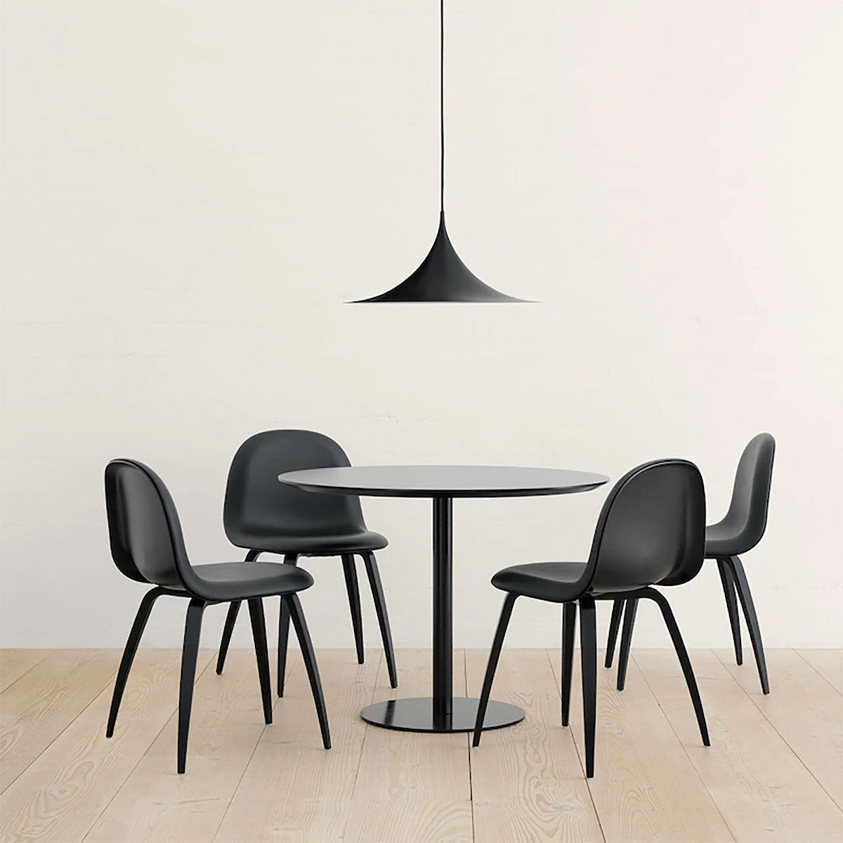 Semi Pendant Light | Matt Black Shade