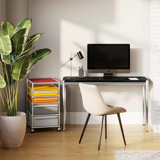 Haller Narrow Table | Black Linoleum Top