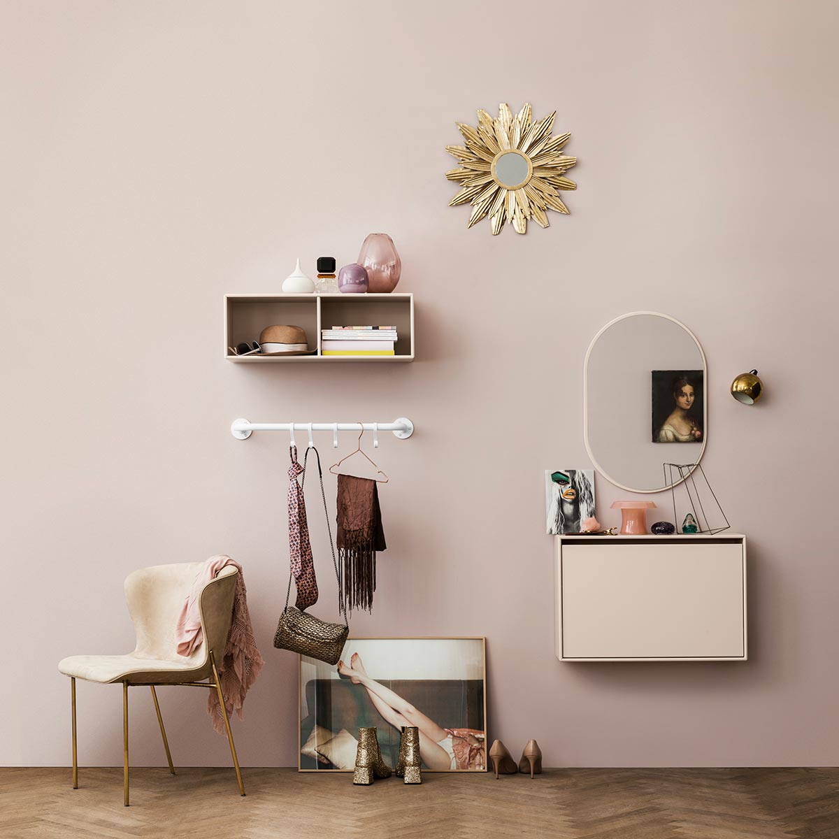 Hide Shoe Cabinet | Rhubarb Lacquer