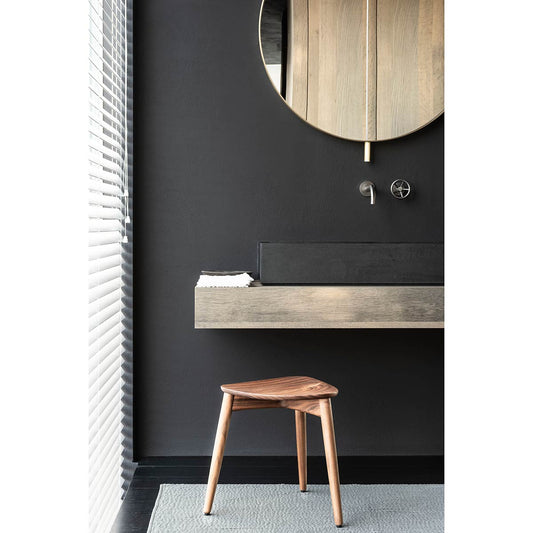 Hozuki Stool | Walnut Frame