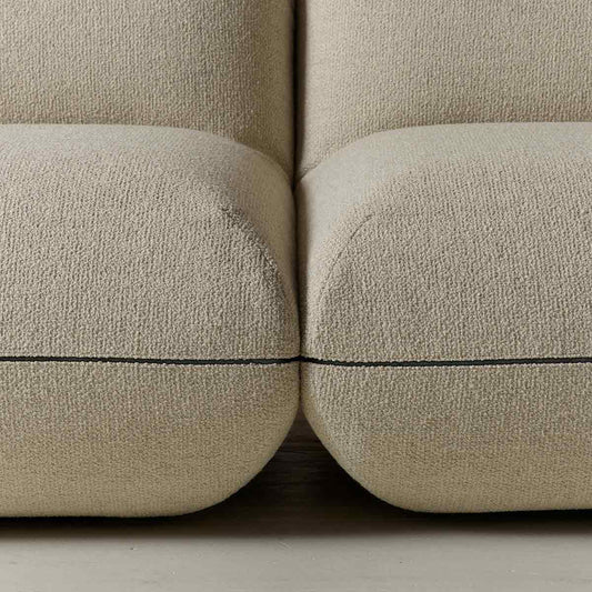 Jalis 21 Large Corner Sofa | Beige 9128 Fabric Upholstery