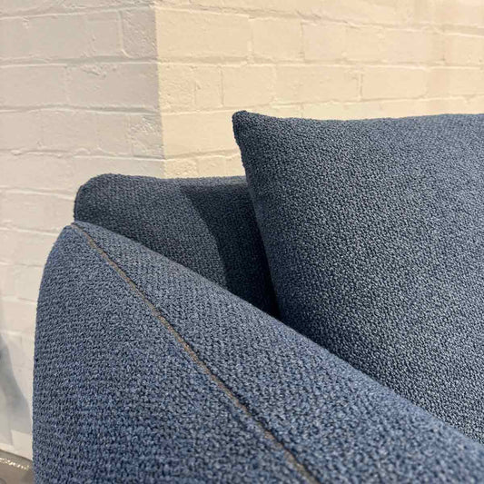 ExDis Jalis 21 Large Corner Sofa | Light Blue 8206 Fabric Upholstery