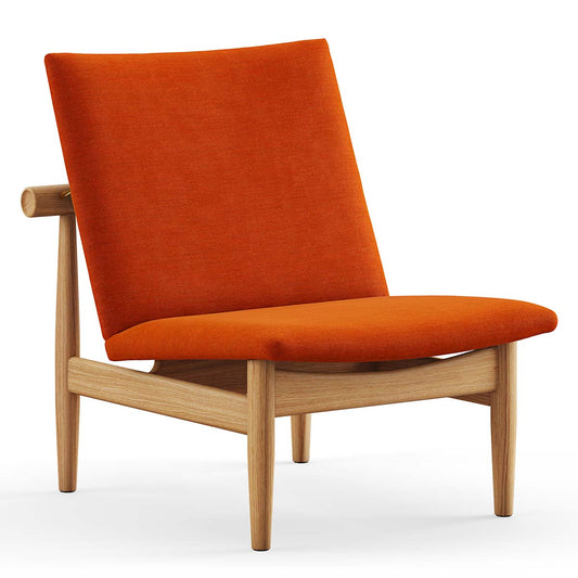 Japan Chair | Dark Orange 443 Remix Fabric Upholstery