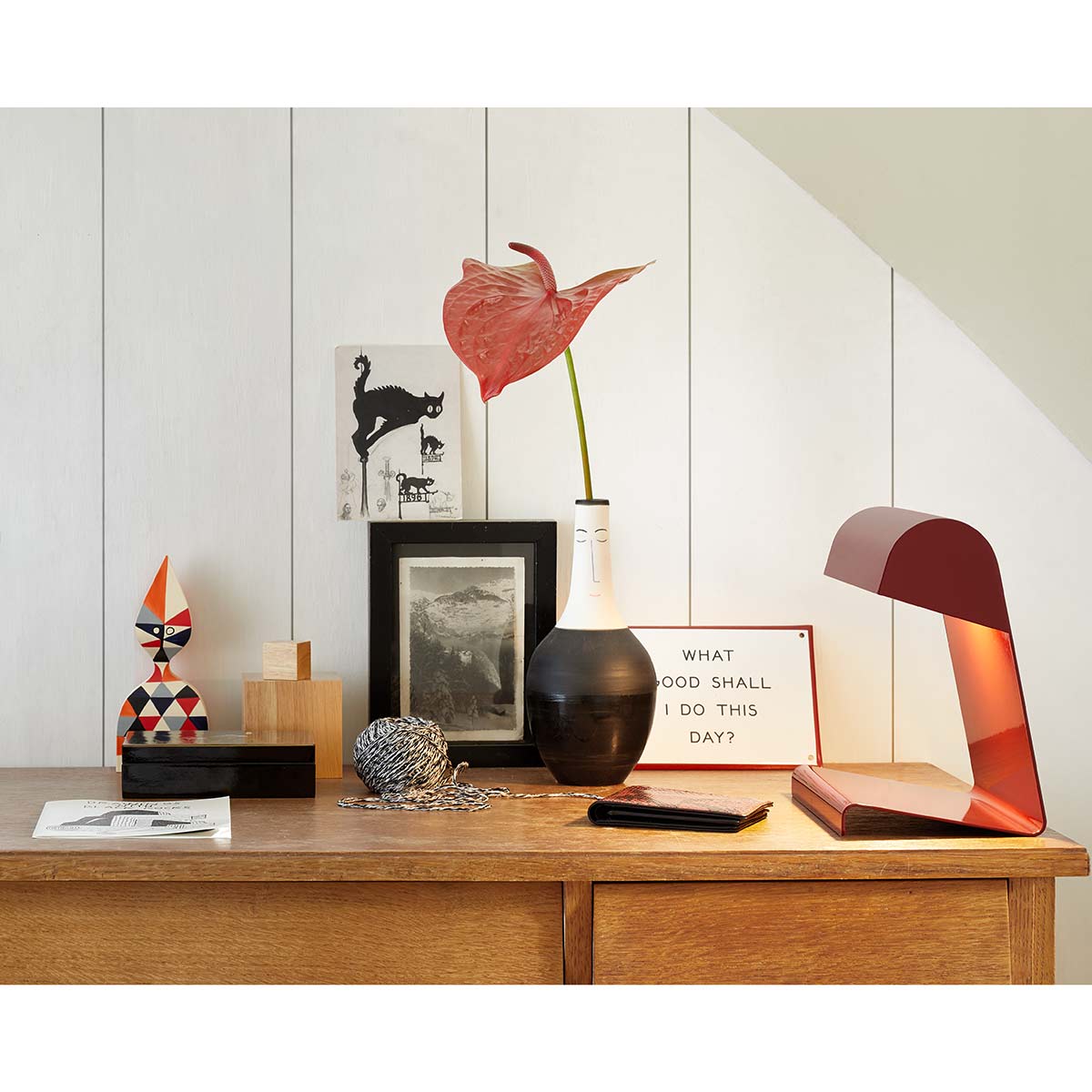 Lampe de Bureau Table Lamp | Japanese Red