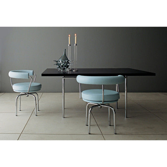 LC12 La Roche Dining Table 160cm | Black Stained Oak Top