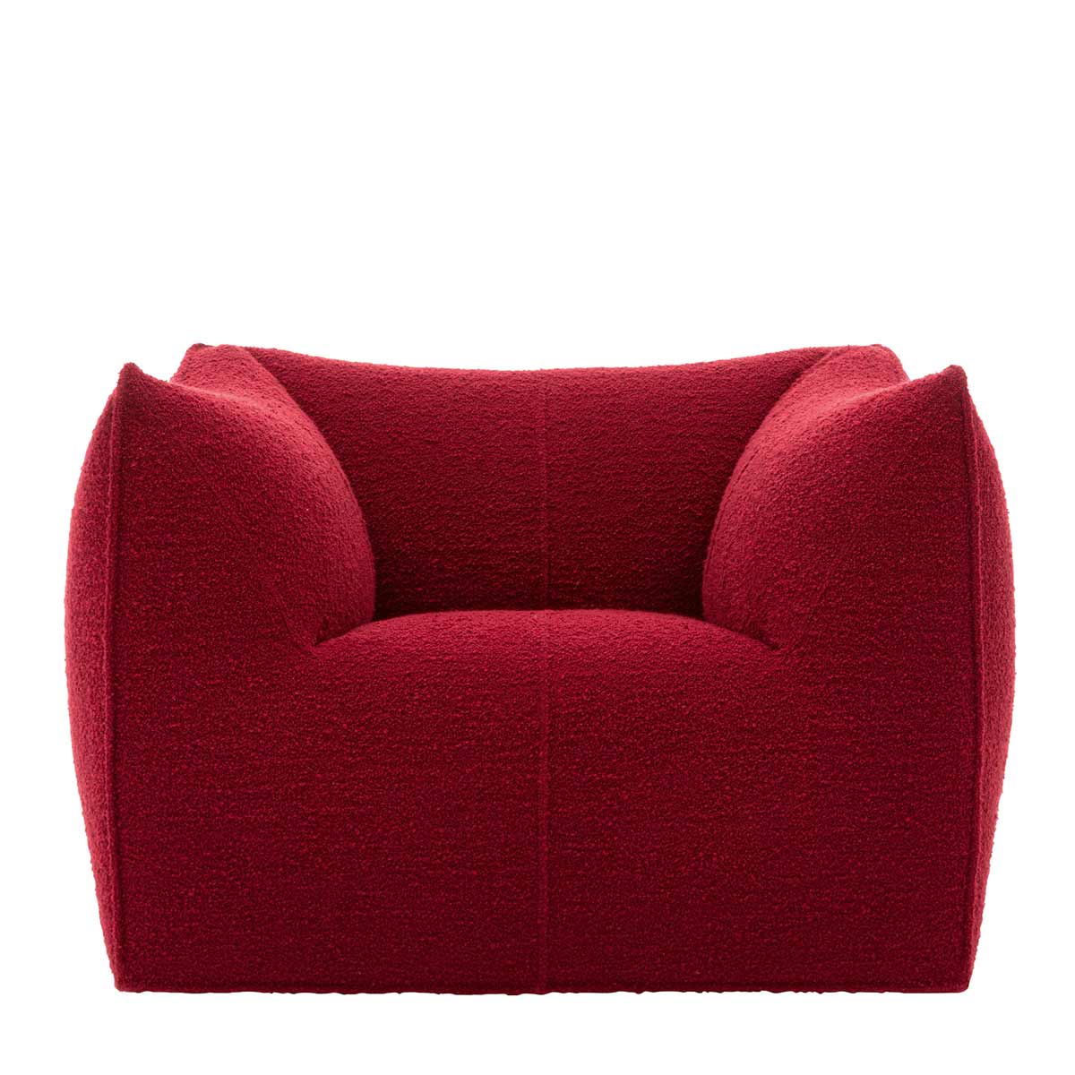 Le Bambole Armchair | Black Red Bellano Fabric Upholstery
