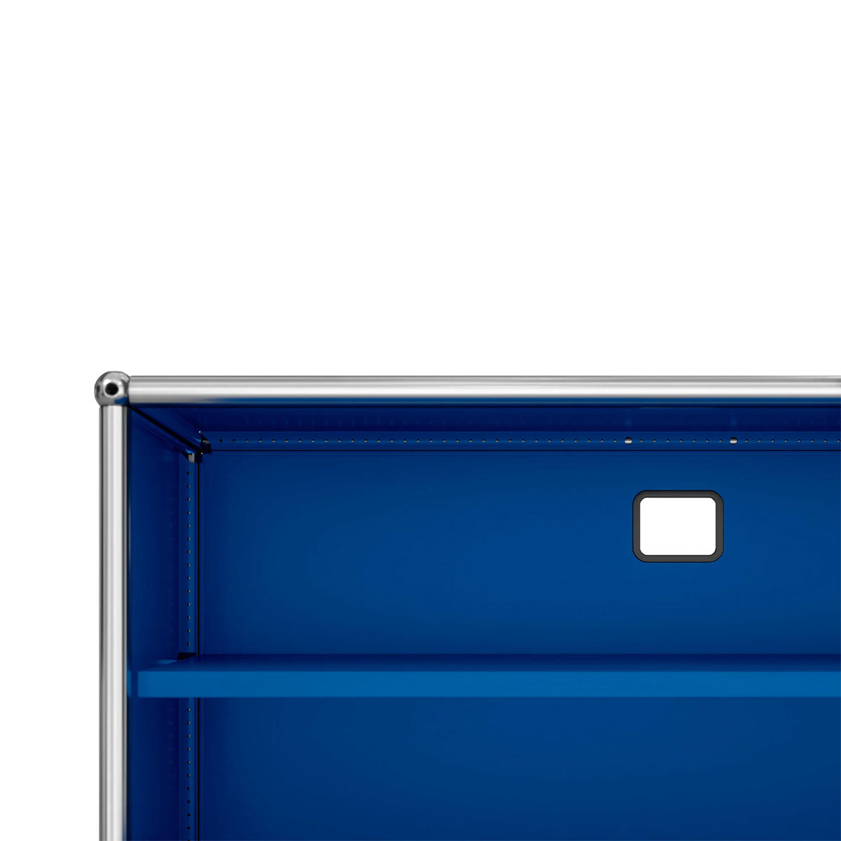 USM Low Media Unit | Gentian Blue Lacquer Panels