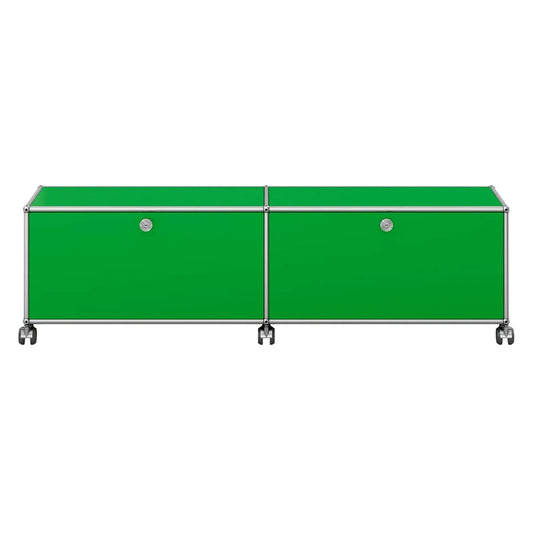 USM Low Media Unit | Green Lacquer Panels