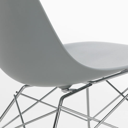 LSR Eames Plastic Lounge Chair | Polypropylene Seat Shell in Light Grey