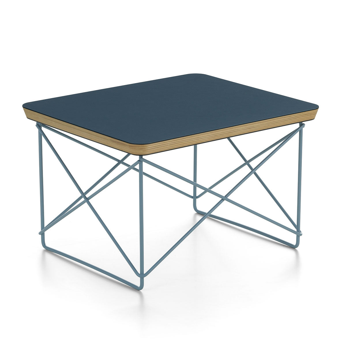 Eames LTR Occasional Table | Smoke Blue Linoleum Plywood Top