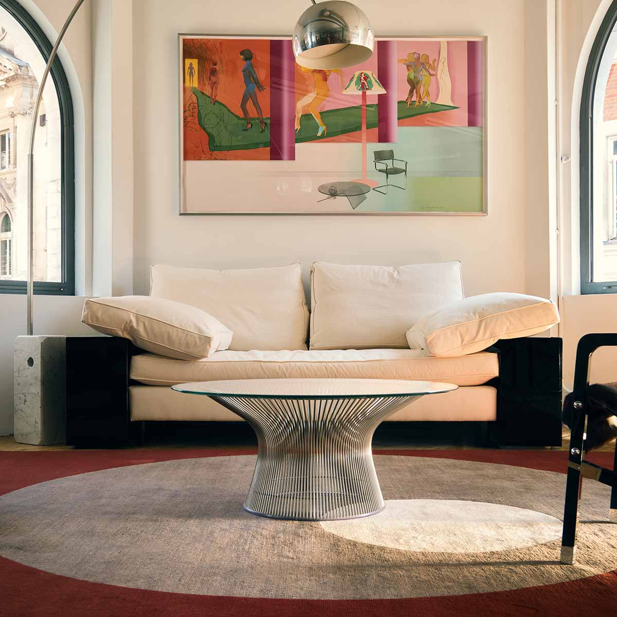 Eileen Gray La Lune Rug | Hand Knotted Wool Silk and Nettle