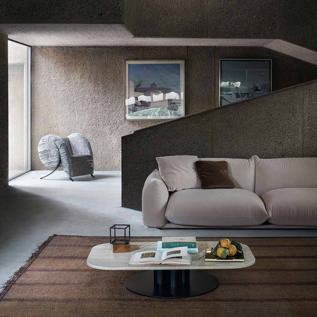 Marenco 2018 Sofa 2 Seat Large | Light Grey Lama 801 Fabric