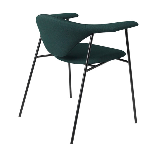 Masculo Dining Chair 4 Legs | Vidar 1062 Dark Green Fabric