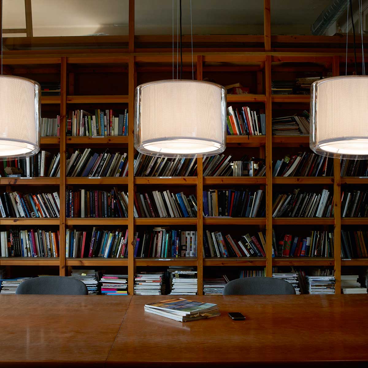 Mercer Medium Pendant Light | Pearl White Textile