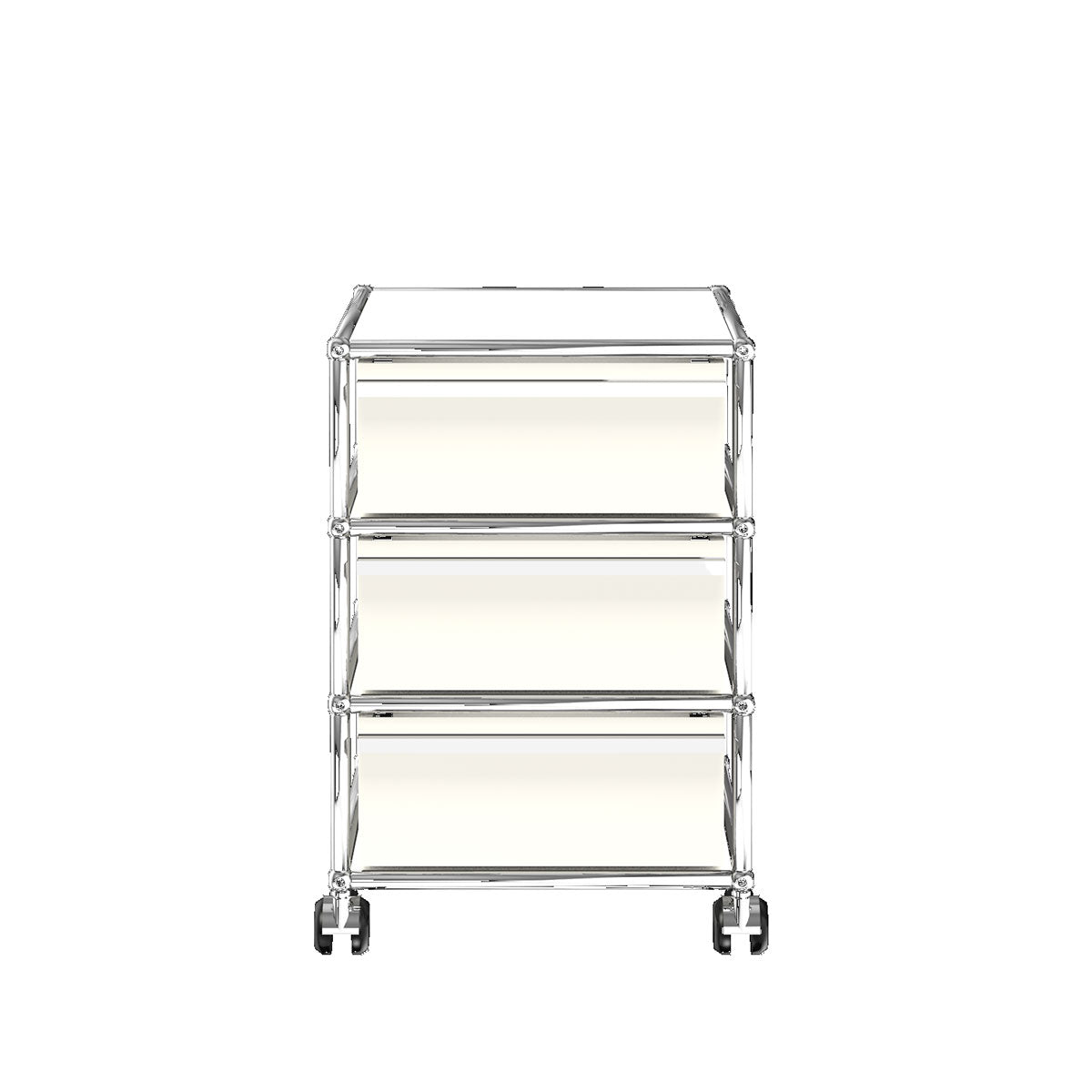 USM Mobile Pedestal | White Lacquer Panels