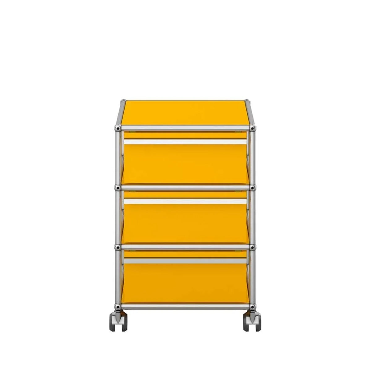 USM Mobile Pedestal | Golden Yellow Lacquer Panels