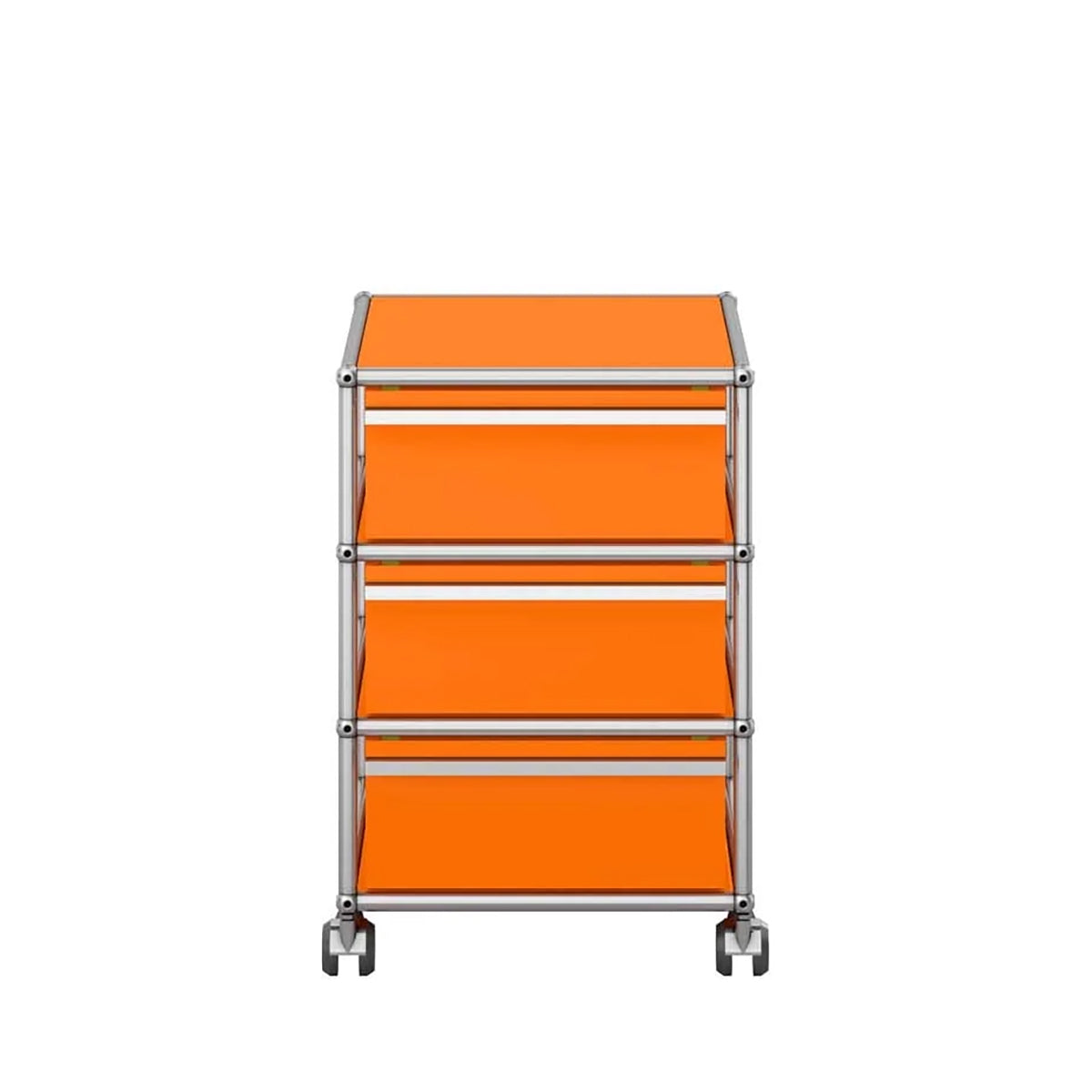 USM Mobile Pedestal | Orange Lacquer Panels