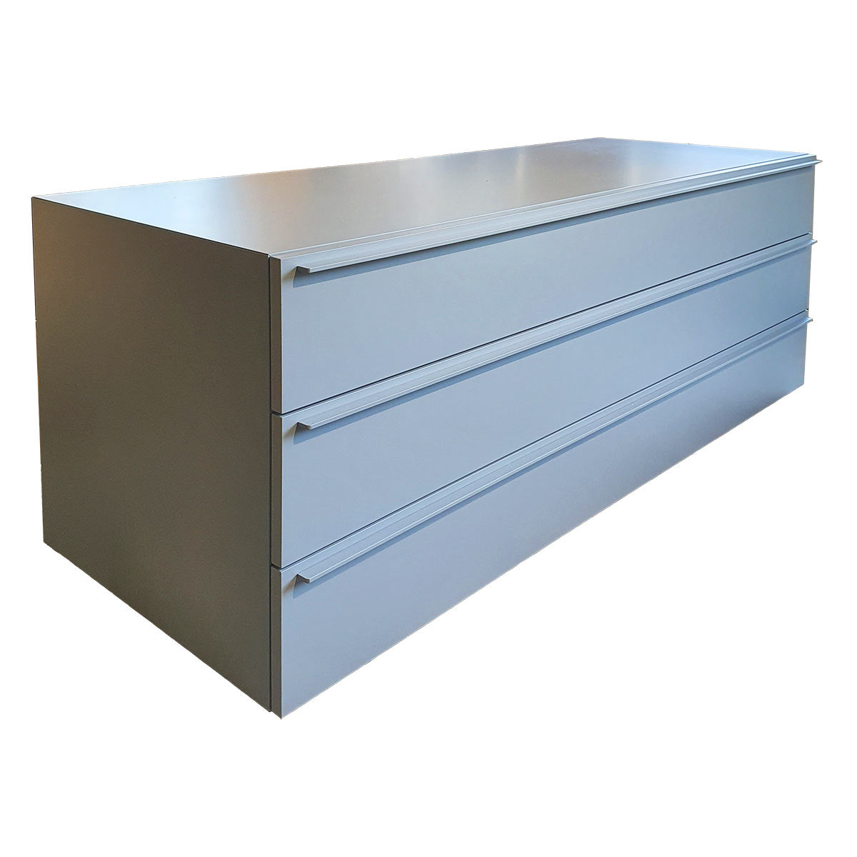 Modern 3 Drawers Wide | Matt Lacquer L02 Pearl Grey