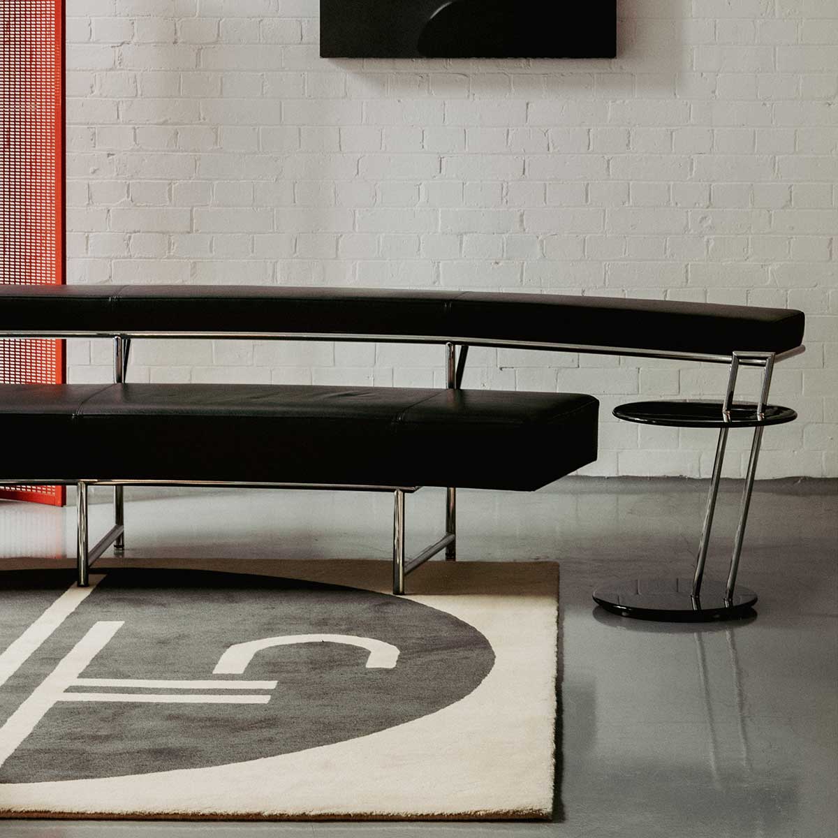 Eileen Gray Monte Carlo Sofa | Black Leather