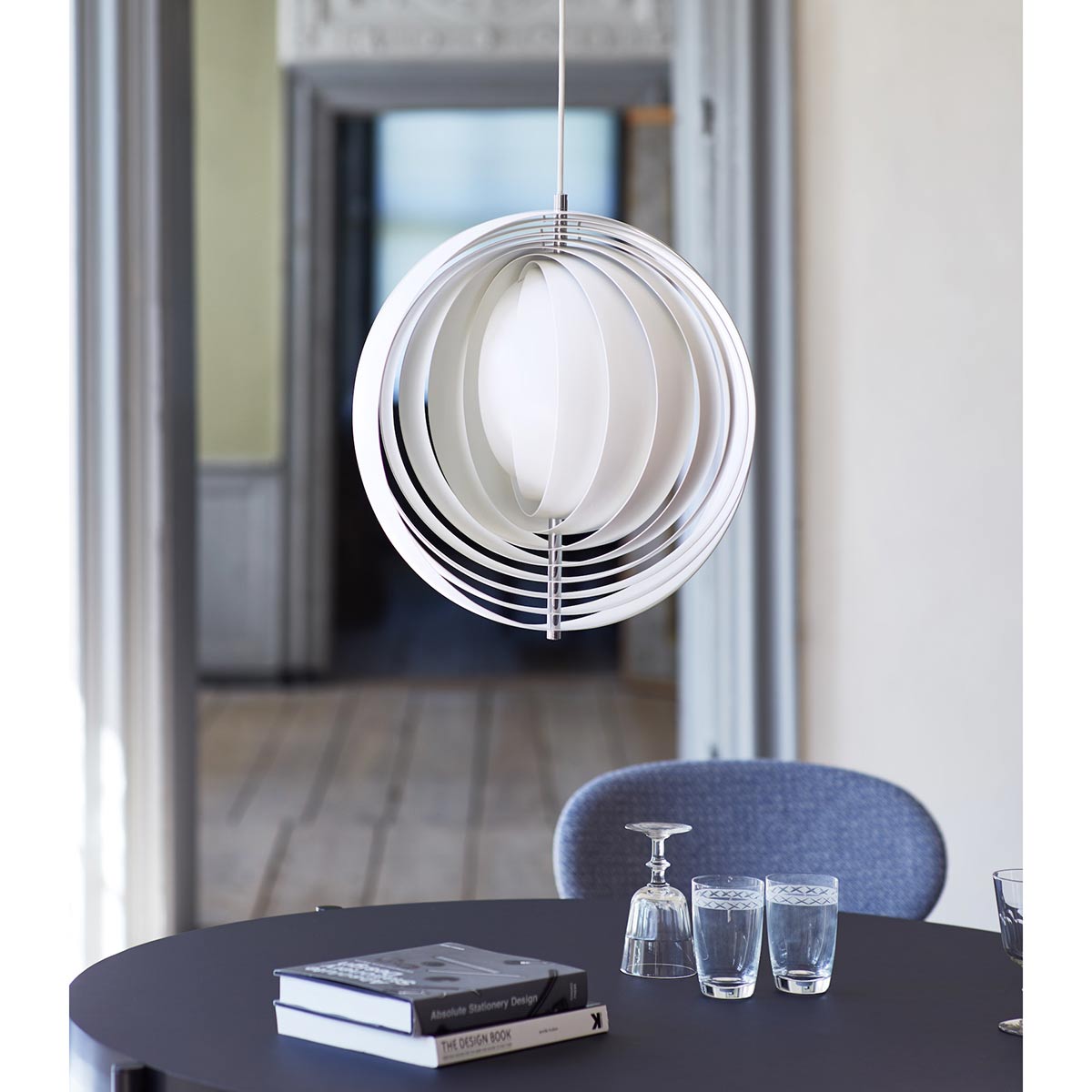 Moon Pendant Light 44cm | White