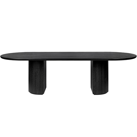 Moon Elliptical Dining Table | Black Stained Oak