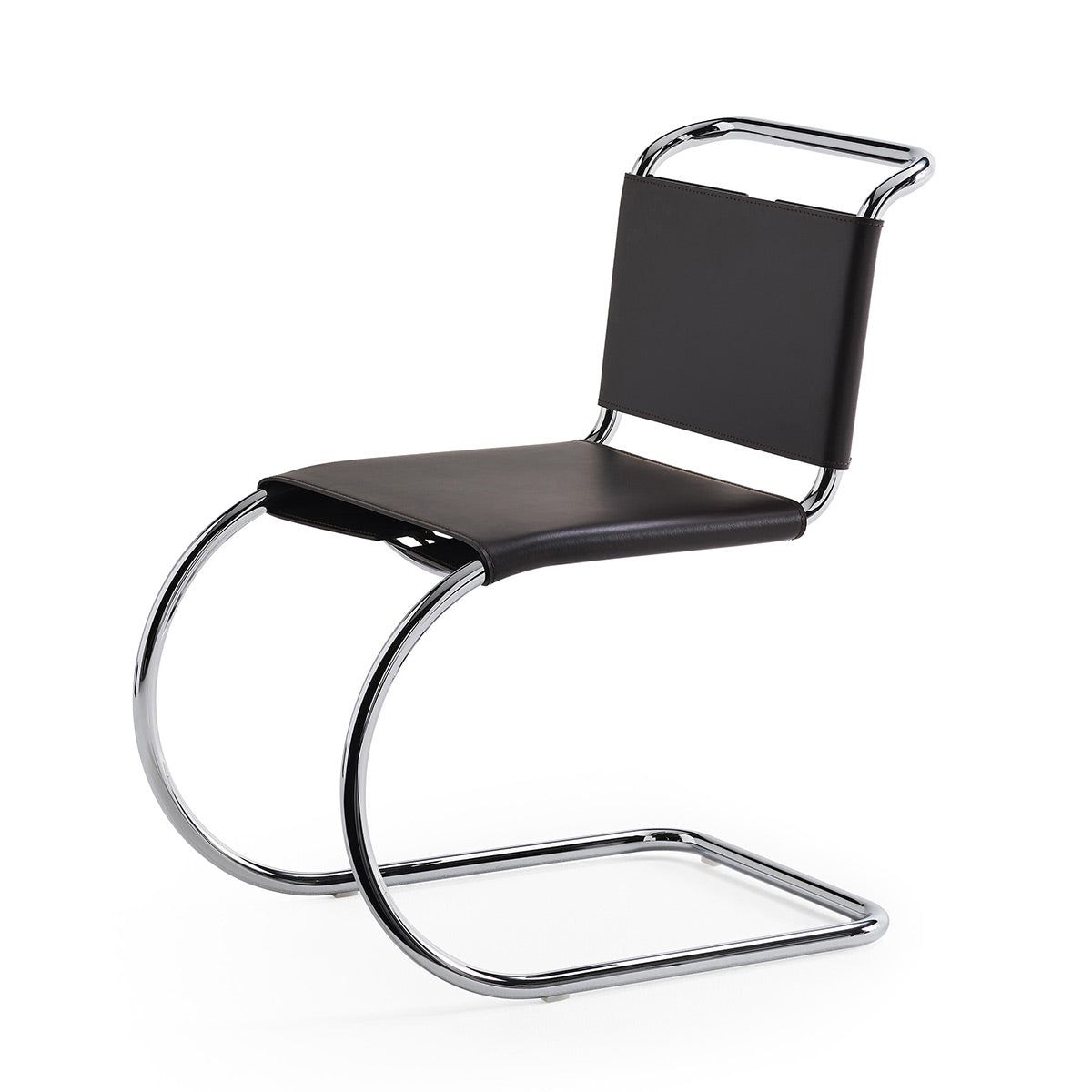 MR Side Chair | Black Cowhide Sling