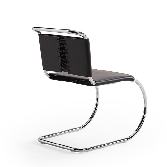 MR Side Chair | Black Cowhide Sling