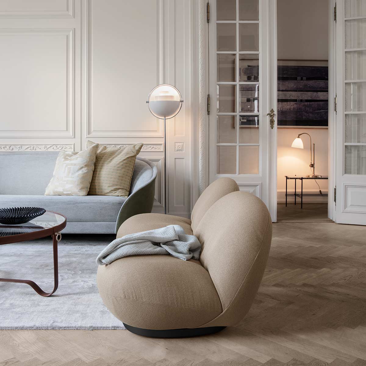 Multi-Lite Floor Light | Matt White Shade