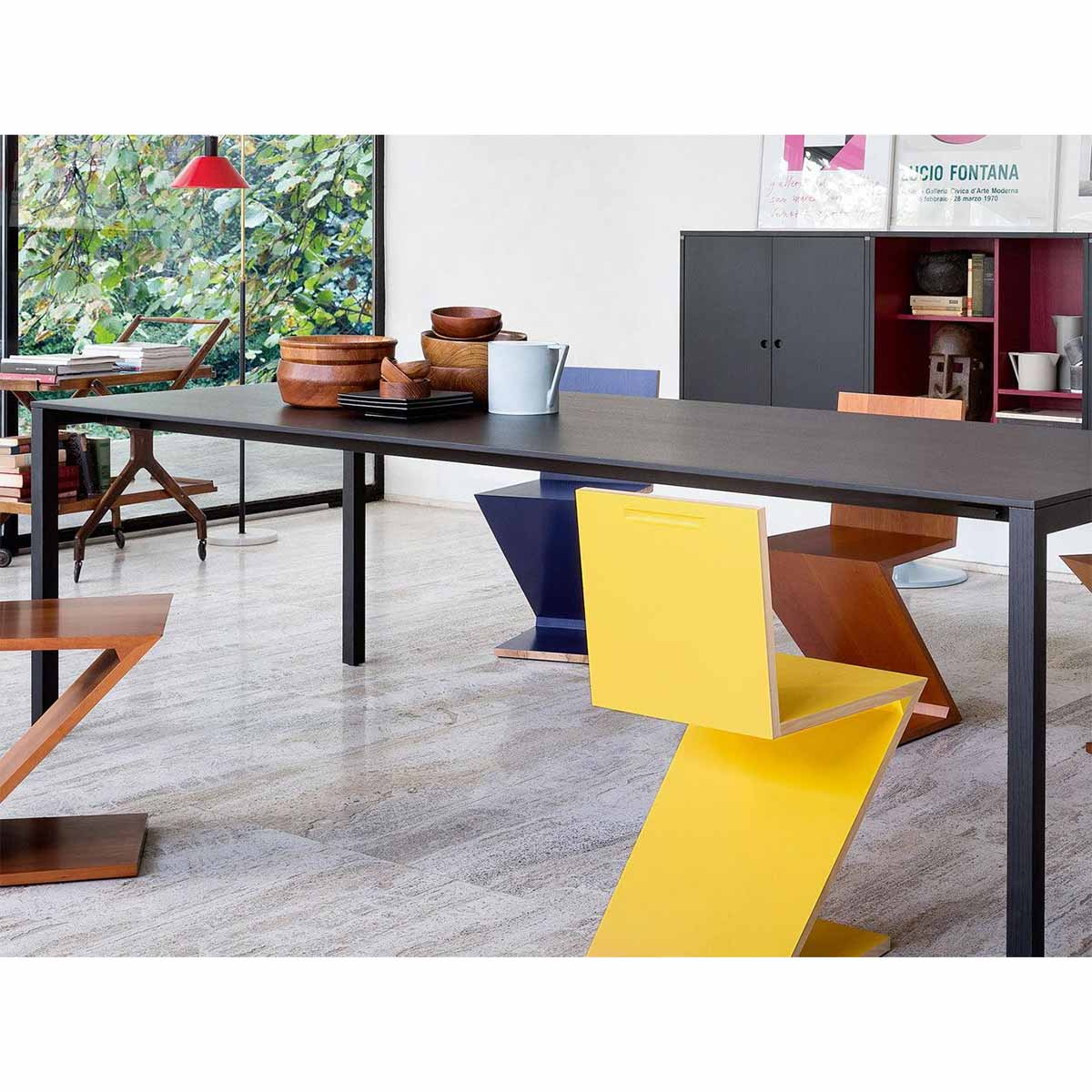 Naan Extendable Table 180cm | Black Stained Oak