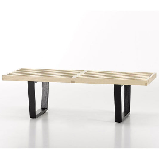 Nelson Bench 1220mm | Natural Ash Slatted Top
