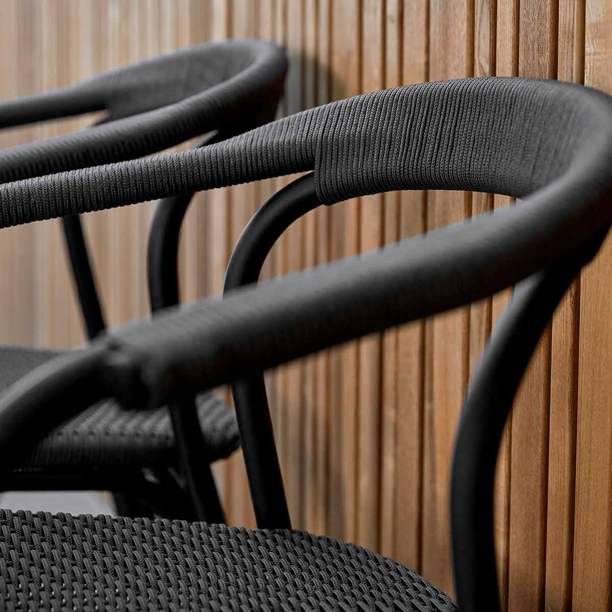 Noble Dining Chair | Dark Grey Soft Rope