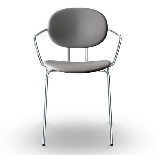 Piet Hein Chair Full Upholstery | Ultra Leather 41585 Grey